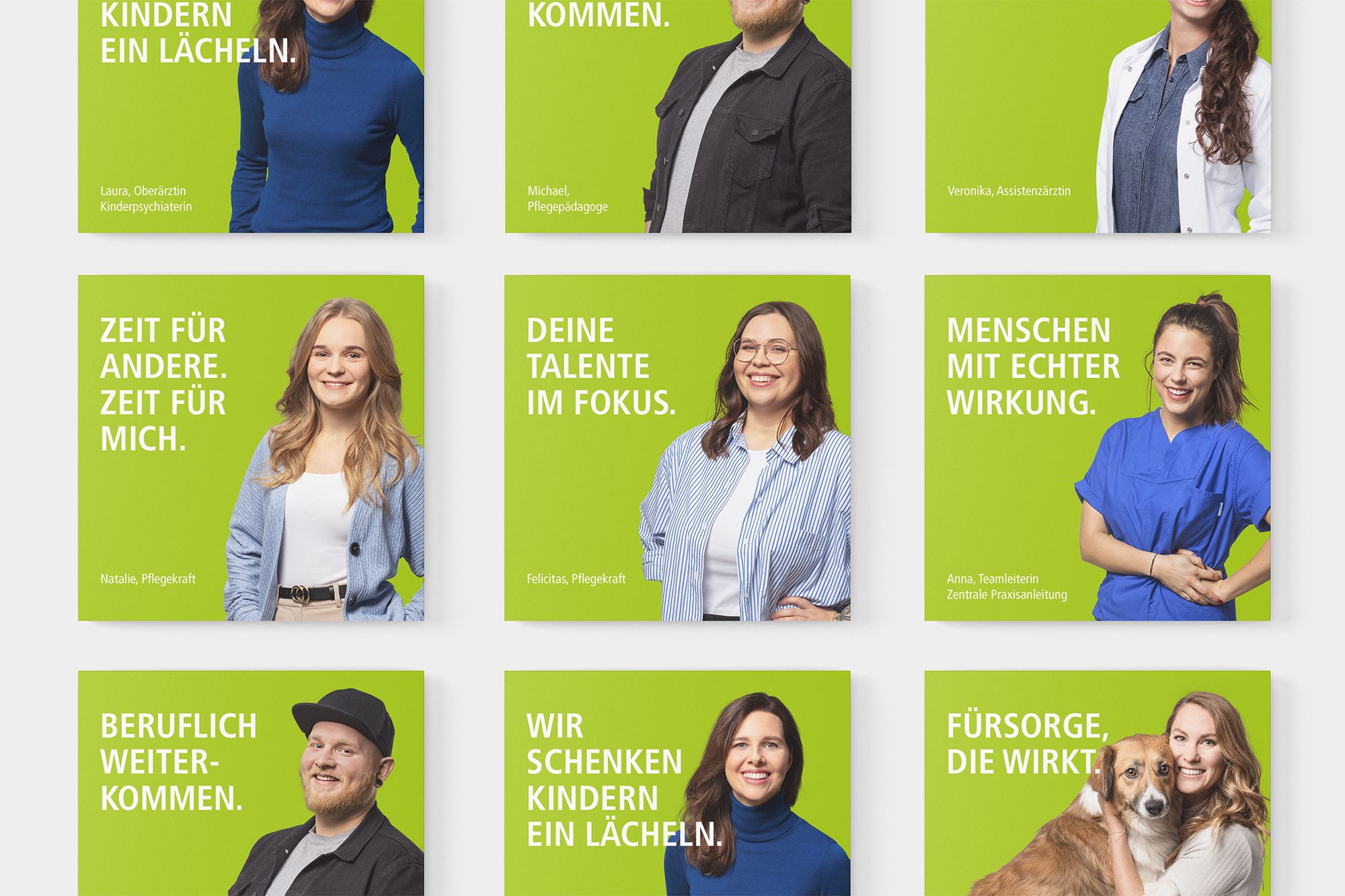 kbo employer brand campaign – motifs with real employees