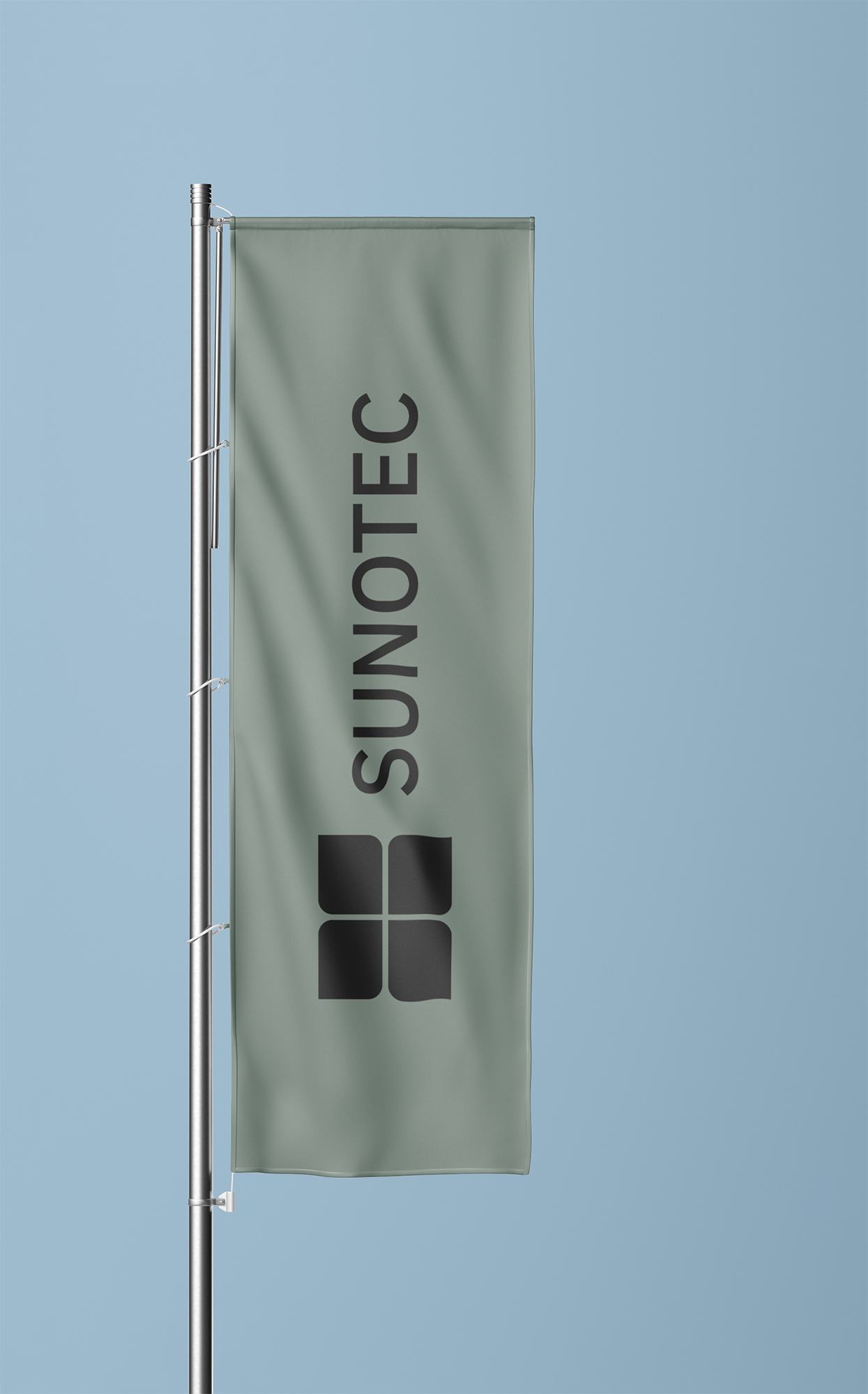 SUNOTEC Flagge mit neuem Corporate Design